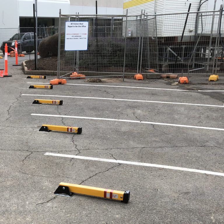 Pivot Parking Bollards Down